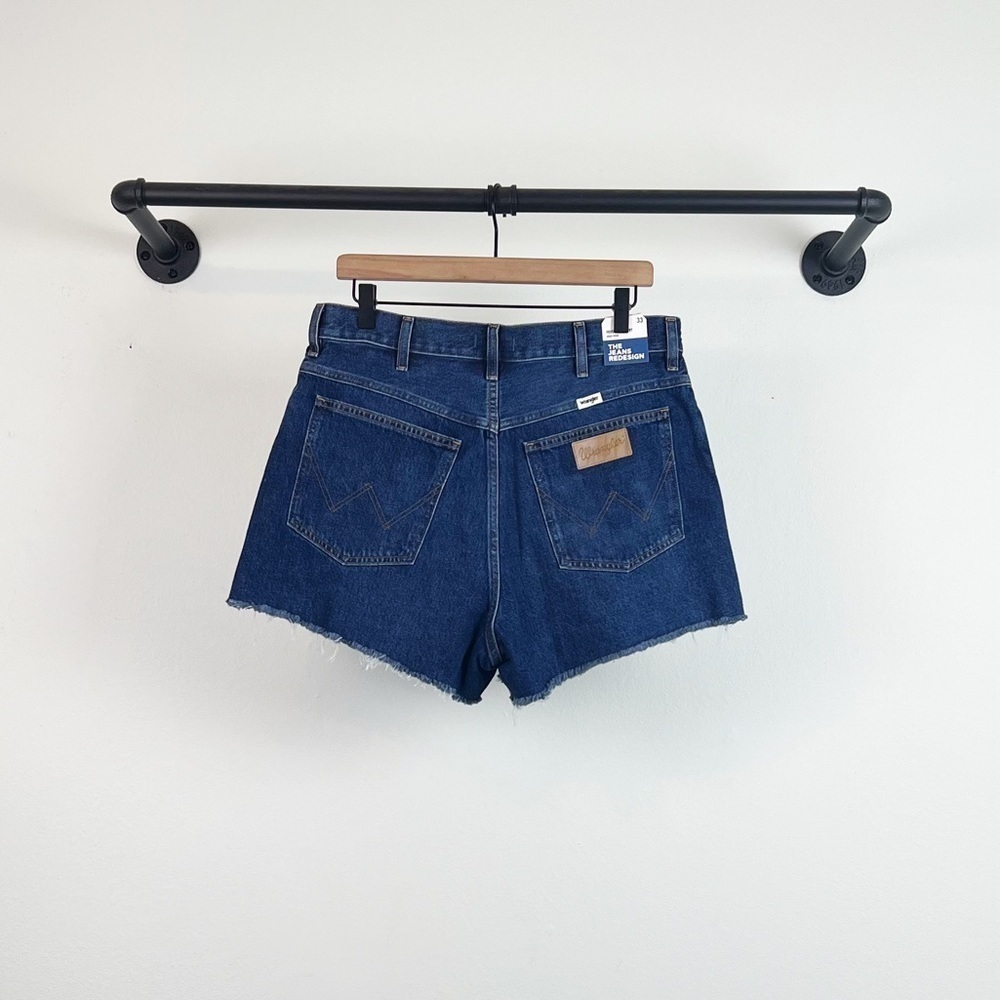 NWT Wrangler High Rise Festival Frayed Denim Shorts - Picture 8 of 10